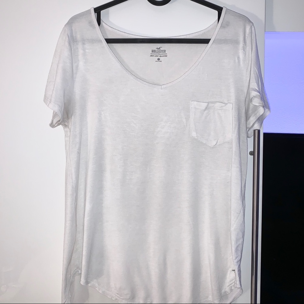 HOLLISTER Girls Soft Basic White Tee